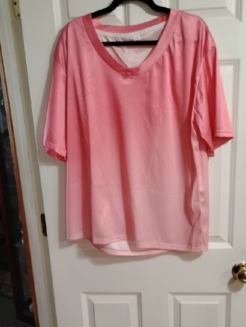 Women’s Casual V-Neck Pink Top
